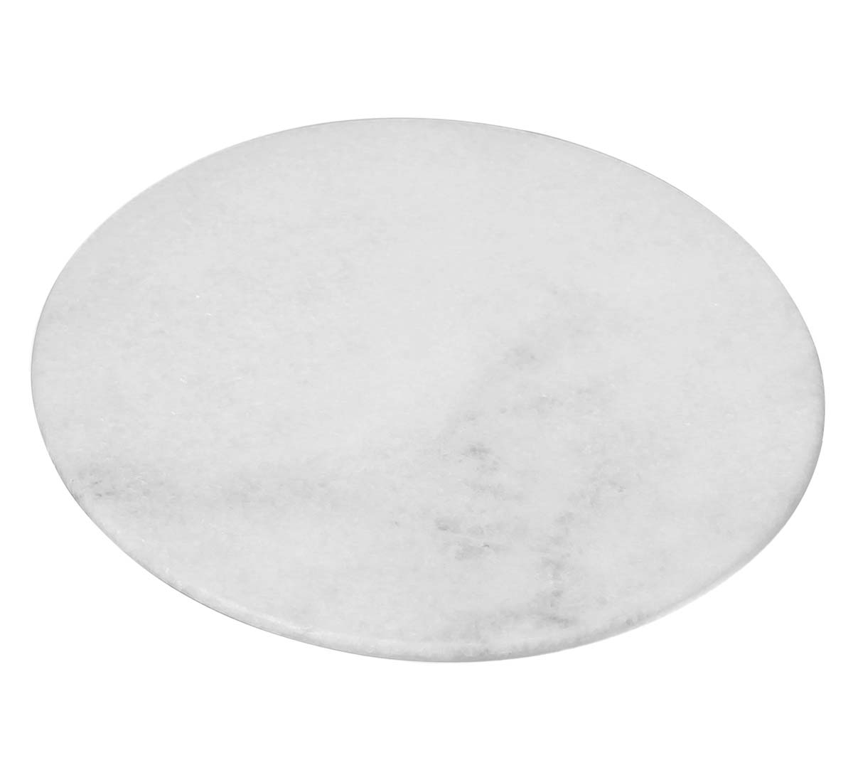 Buy in Bulk Wholesale White Marble Cutting Board/Rolling Board Handmade Round Shaped With 8.7" Diameter
