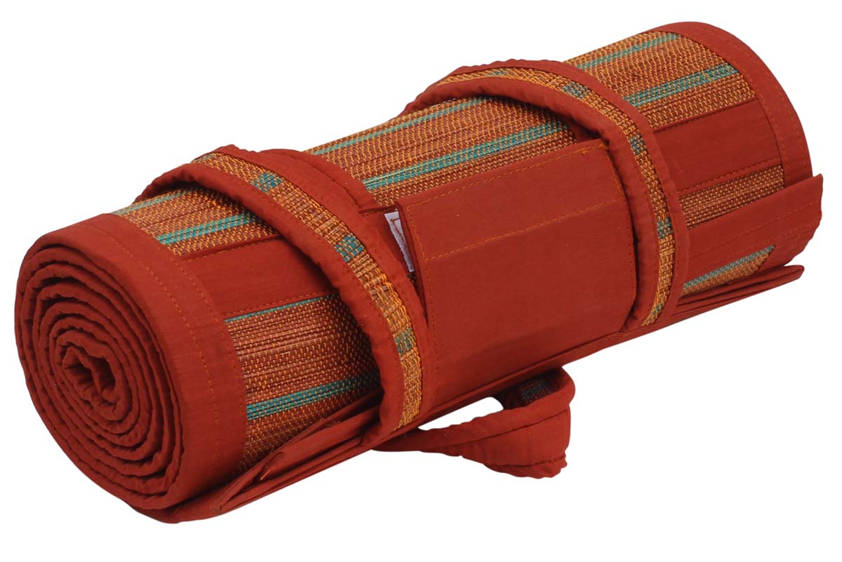 Wholesale 3.2 x 6.2 Feet Eco-Friendly Yoga Mat in Bulk - Buy Multi-Purpose Yoga/Meditation/Outdoor Mat with In-Built Carrying Straps - Yoga Mats from India