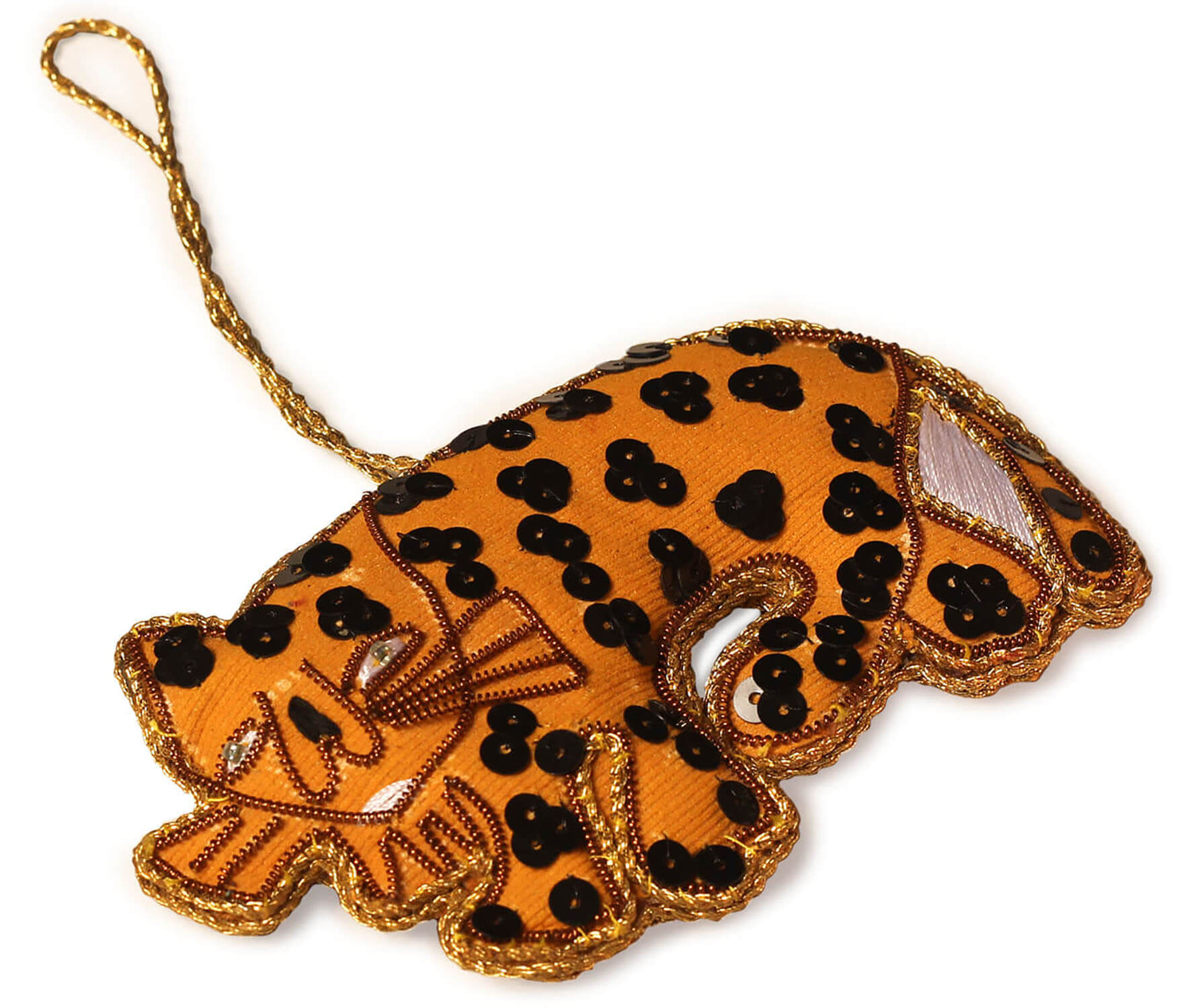 ArtistryBazaar 2"x 4.5" Sparkling Zari Thread Jaguar 