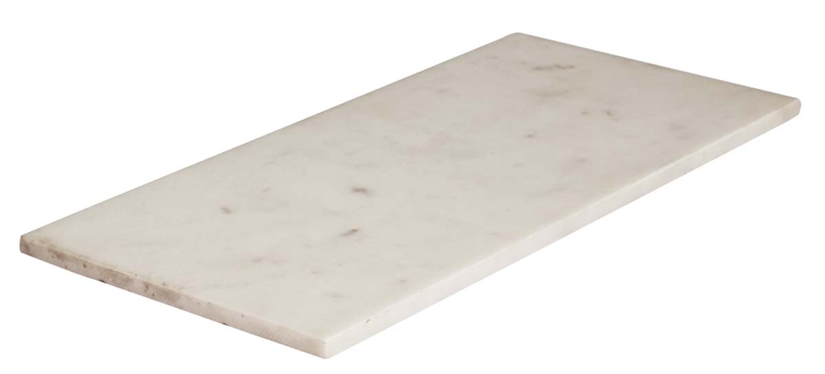 Bulk Wholesale Cutting Tray/Chopping Board 11.6” Rectangle-Shaped - Hand-Crafted in White Marble - Kitchen Accessories/Tools
