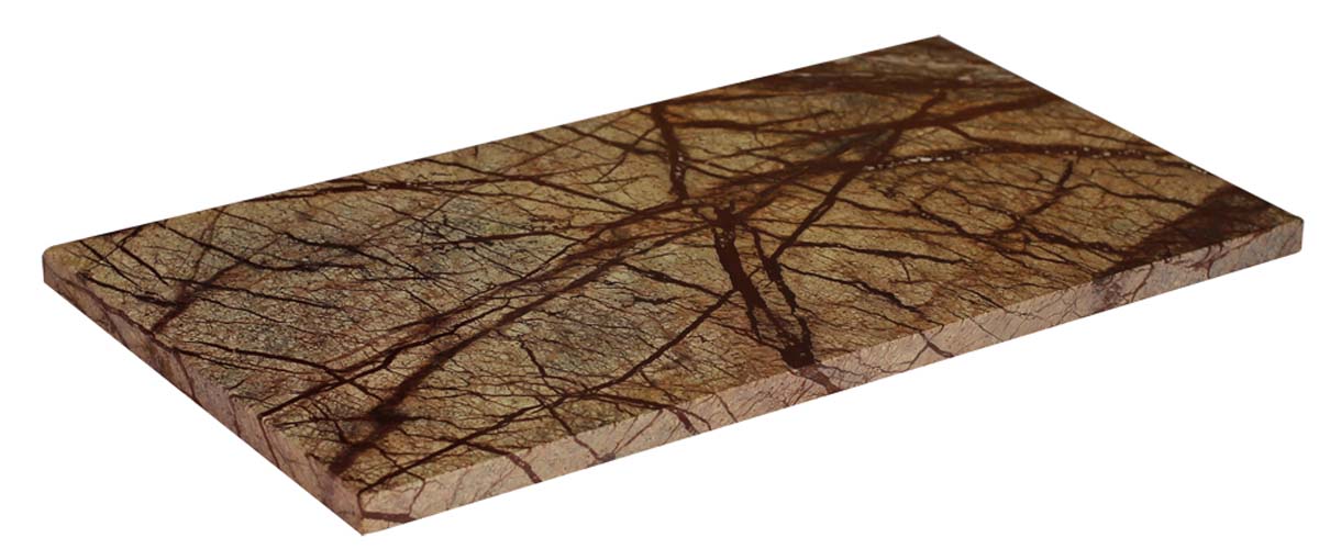 Bulk Wholesale Cutting Tray/Chopping Board in Textured Brown 11.6” Rectangle-Shaped - Hand-Crafted in Marble - Kitchen Accessories/Tools