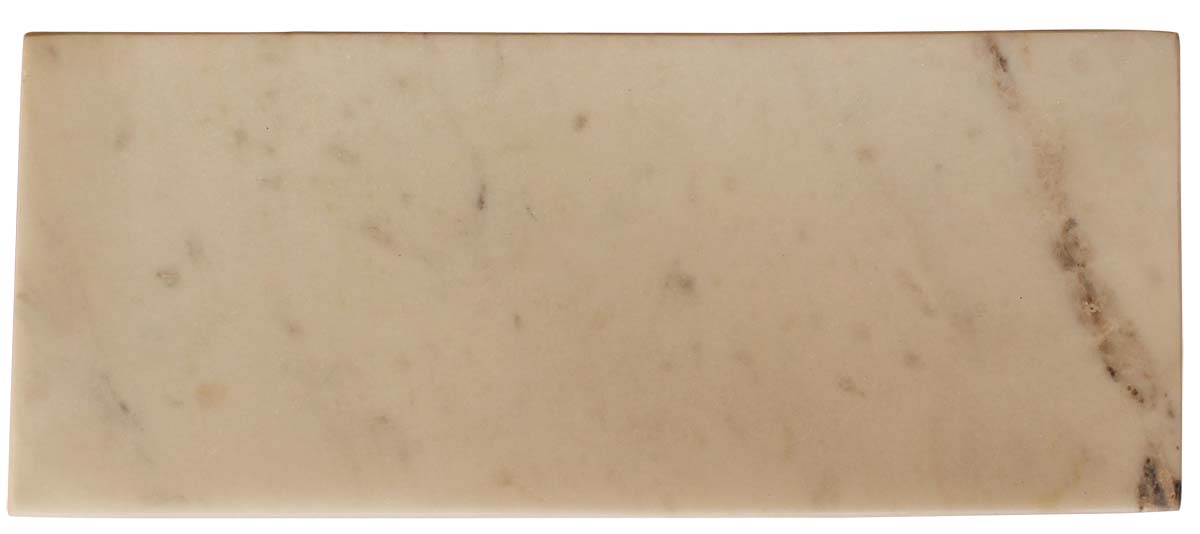 Bulk Wholesale Cutting Tray/Chopping Board 12” Rectangle Shaped - Hand-Crafted in White Marble - Kitchen Accessories/Tools
