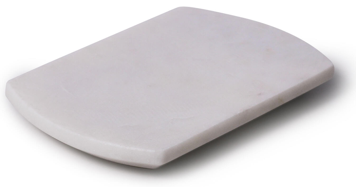 ArtistryBazaar Handcrafted Rectangular Natural White Marble Soap Dish Tray Holder – Kitchen Sink Essentials Bathroom Countertop Accessories