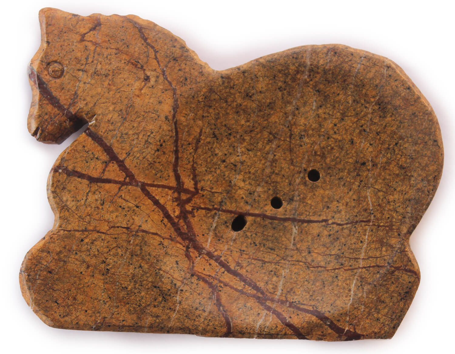 ArtistryBazaar Handcrafted Horse Shaped Natural Marble Non Slip Soap Dish Tray Holder with Drain Holes – Kitchen Sink Essentials Bathroom Countertop Accessories