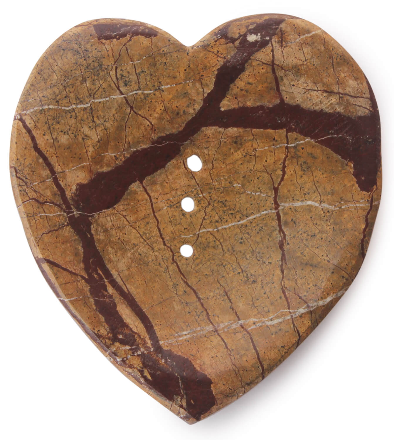 ArtistryBazaar Handcrafted Heart Shaped Natural Marble Non Slip Soap Dish Tray Holder with Drain Holes For Kitchen Sink Essentials Bathroom Countertop Accessories