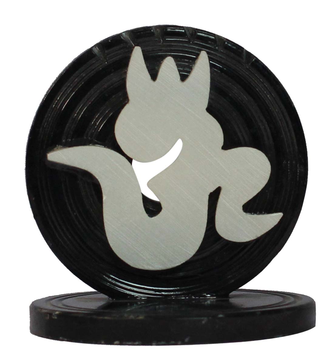 Bulk Wholesale Black Color Multiple Incense Stick Holder – Designed with a White Color Om Symbol – Handmade in Soapstone – Home Décor