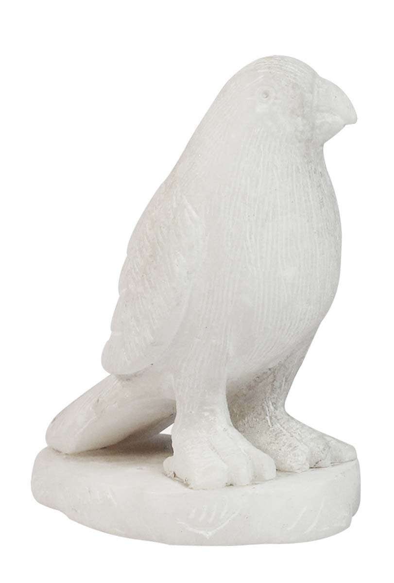 Wholesale White Sparrow Figurine - Buy in Bulk 4” Hand Carved White Stone Sparrow Figurine/Statue - Unique Bird Home Decor Sculpture