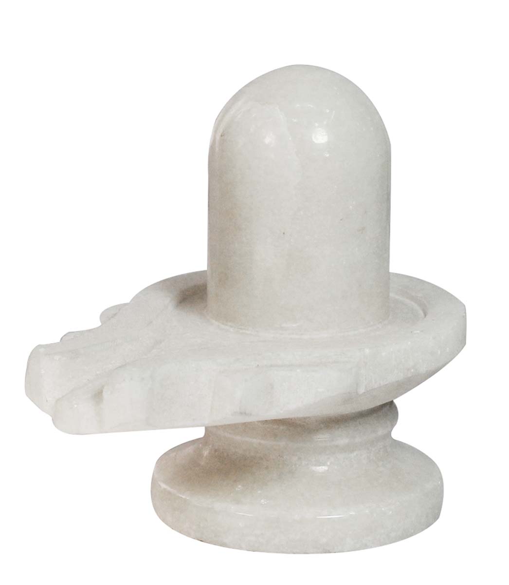 Wholesale Shiv Ling/Lingam Figurine - Buy in Bulk 4.5” Hand Carved White Stone Shiva Lingam Miniature/Figurine/Statue - Unique Home Decor Religious Sculpture/Symbols