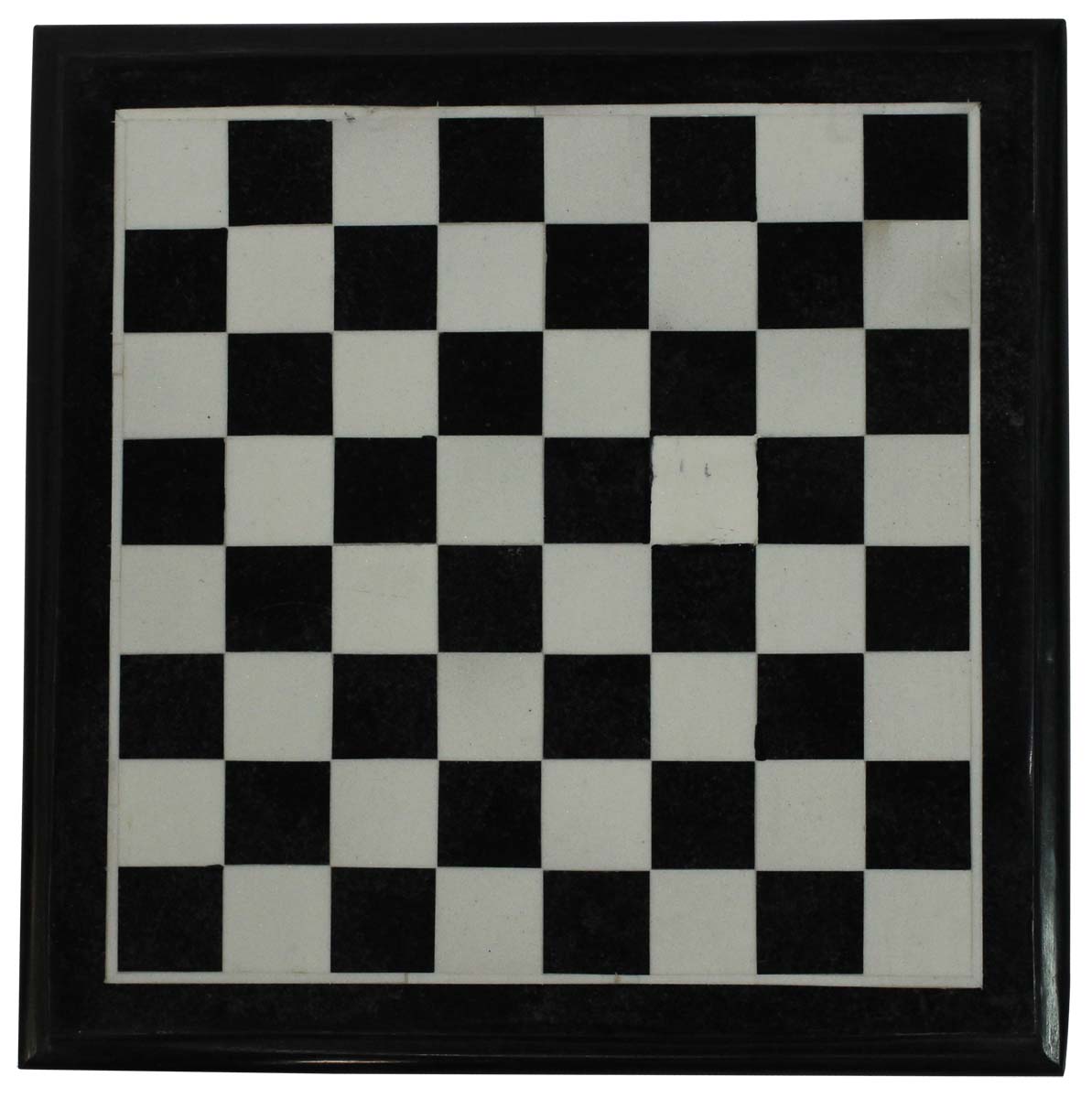 Wholesale Marble 12x12” Chess Board - Bulk Buy Handmade Marble Black & White Chess Board with Black Borders - Toys & Games from India