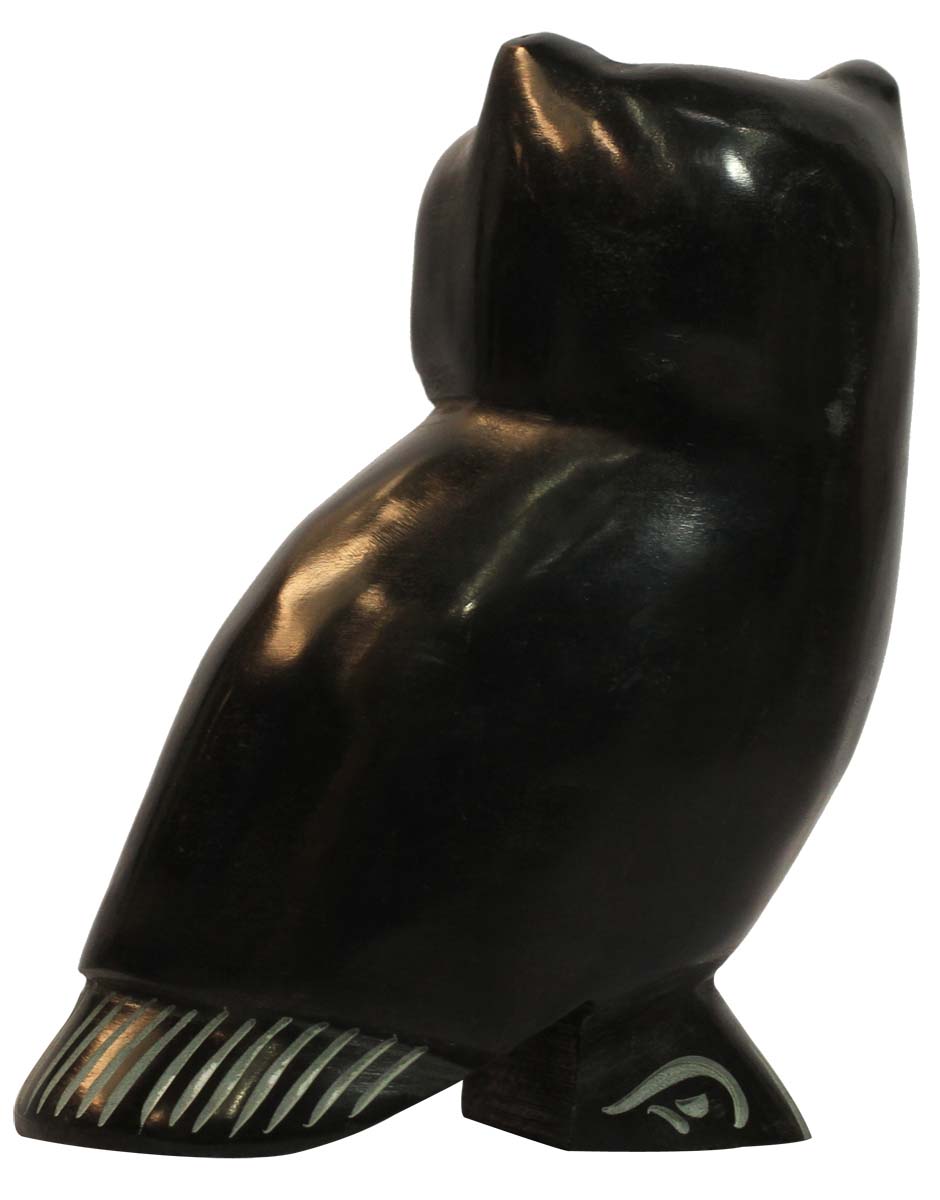 Wholesale Owl Figurine & Statue - Buy in Bulk Handmade 6” Soapstone Owl Sculpture - Good Luck Sculptures - Home & Office Decor Figurines