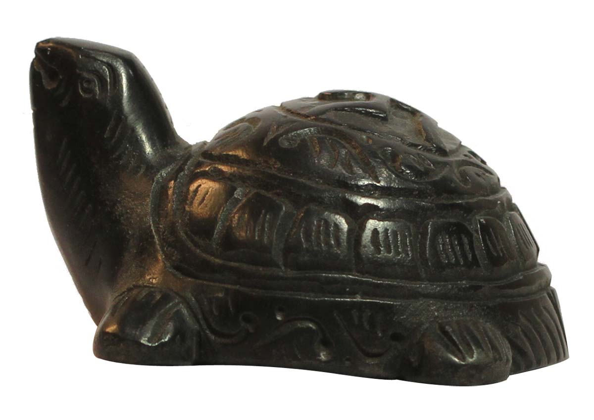 Buy Bulk Wholesale 2.5” Soapstone Black Tortoise Figurine - Handmade Turtle Sculpture/Statue - Feng Shui Items & Good Luck Charms from India