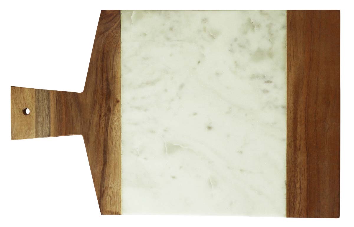 Bulk Wholesale Chopping/Cutting Board in Marble & Wood 16” Handmade - Kitchen Accessories/Essentials/Tools - Home Decor
