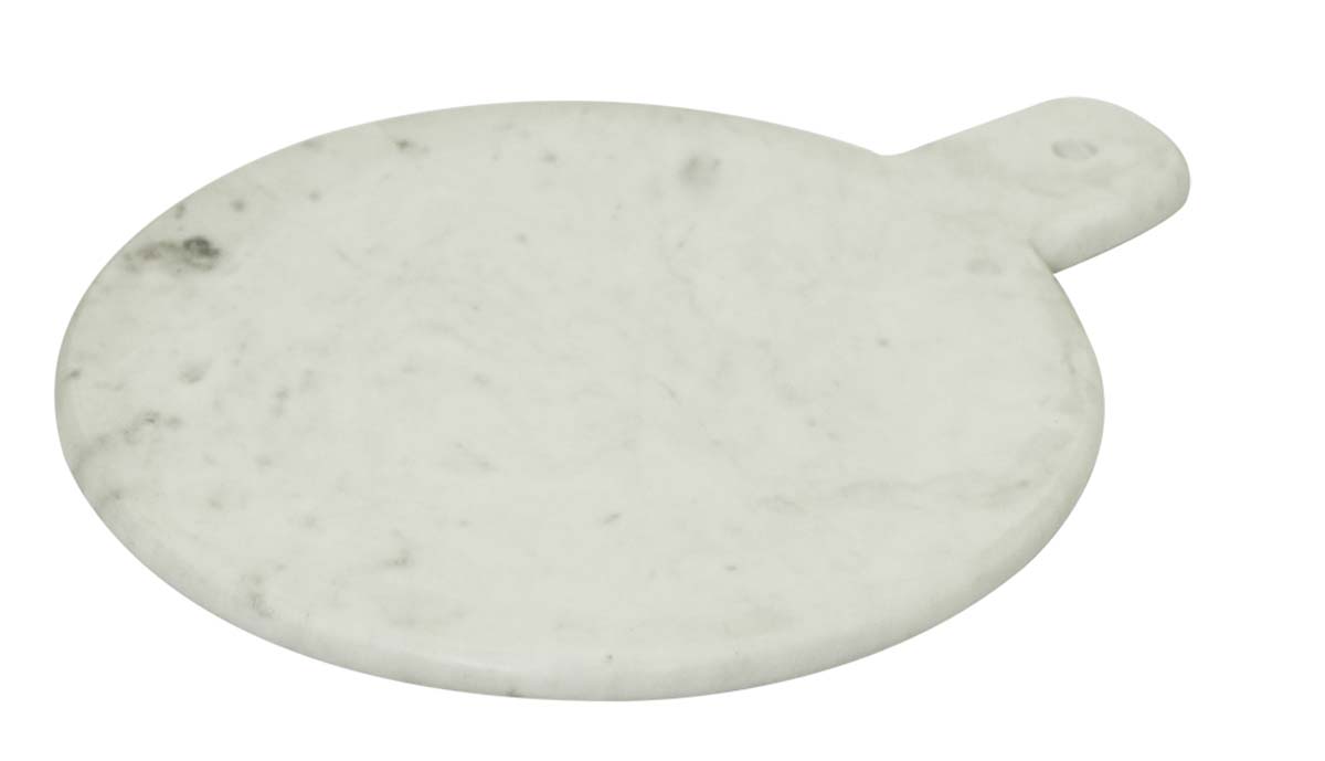Bulk Wholesale Round Shaped Cutting/Chopping Board in White Marble 12” Handmade - Kitchen Accessories/Essentials/Tools - Home Decor