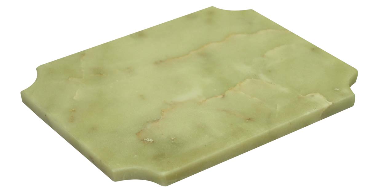 Bulk Wholesale Cutting/Chopping Board 11.4" in White Marble Handmade - Designed with Curvy Cut-Outs on the Edges - Kitchen Accessories/Essentials/Tools - Home Decor
