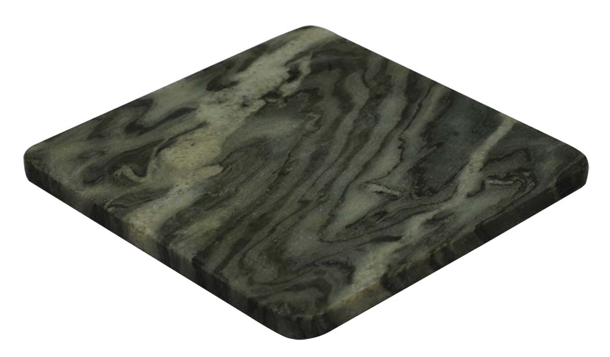 Bulk Wholesale Chopping/Cutting Board 8" Handmade in Square-Shaped Gray-Black Marble - Kitchen Accessories/Essentials/Tools - Home Decor
