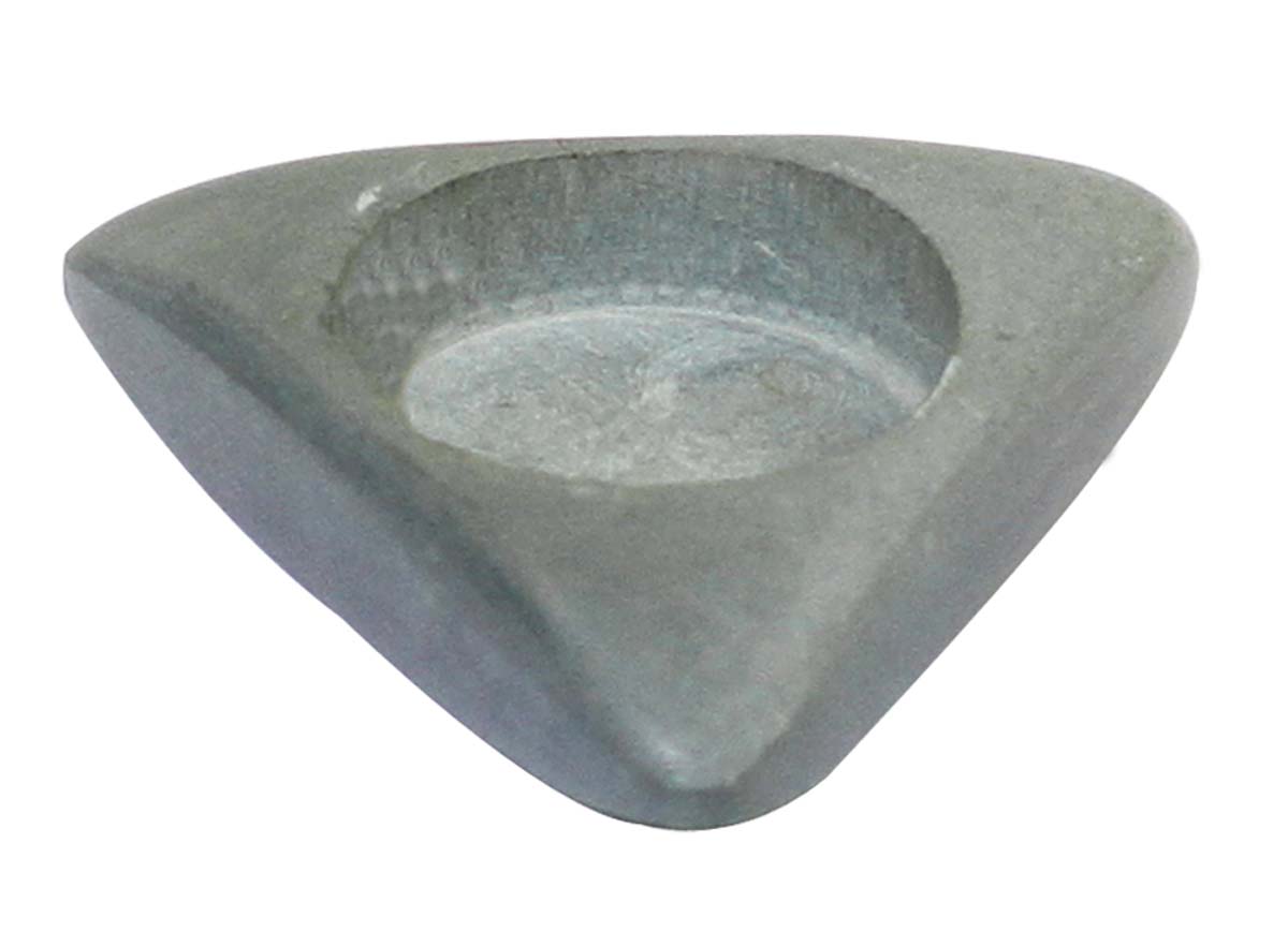 Bulk Wholesale Triangle-Shaped Tealight Candle Holder / Votive Candle Stand in Gray Color – Hand-Crafted in Soapstone – Interior Decorating Items – Home Décor