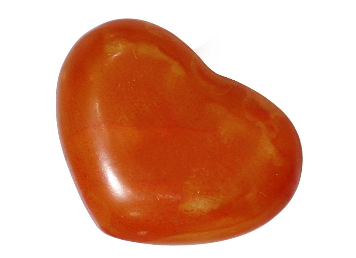 Bulk Wholesale Hand-Crafted Heart-Shaped Decorative Stone in Orange Color – Home / Office Décor