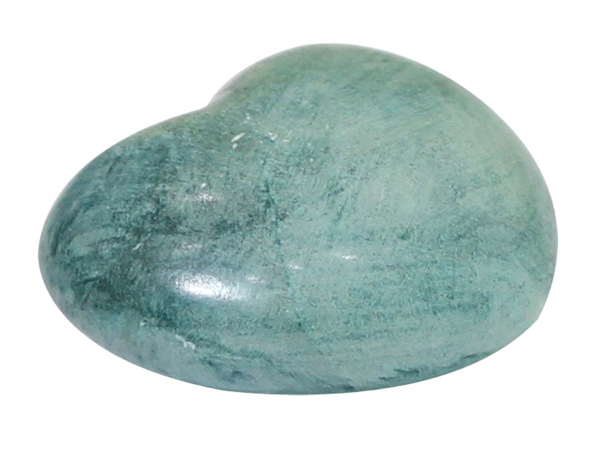 Bulk Wholesale Hand-Crafted Heart-Shaped Decorative Stone in Shades of Turquoise Blue Color –– Home / Office Décor
