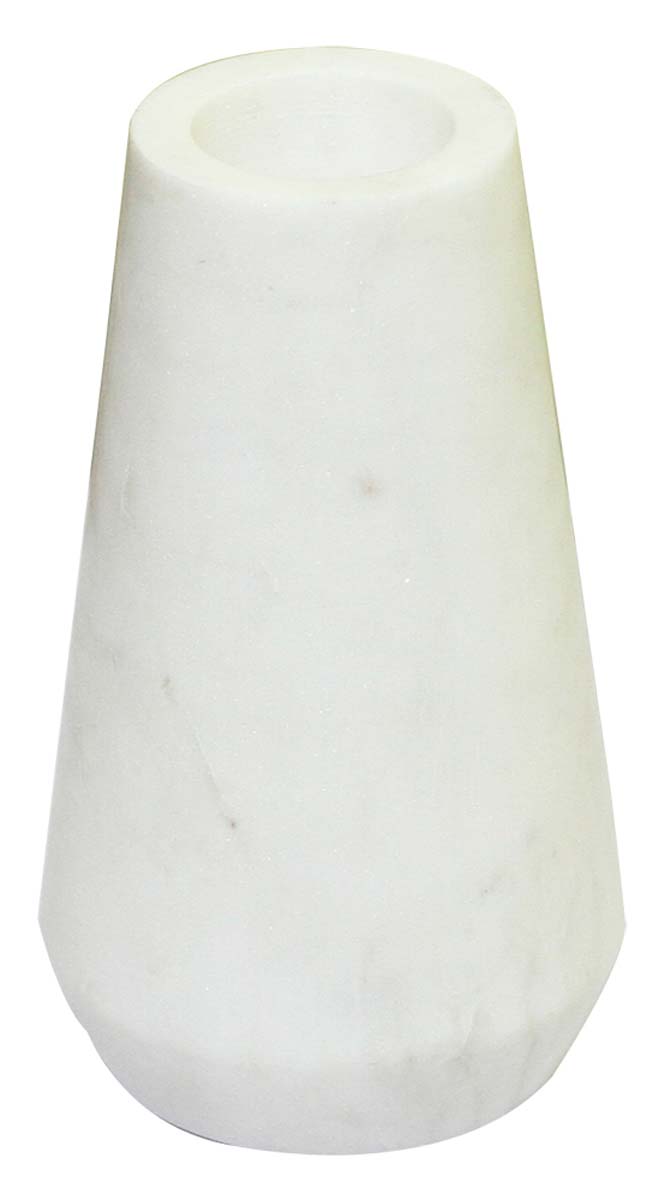 Bulk Wholesale Hand-Crafted Tear Drop Shaped Pillar Candle Stand / Holder in White Marble – Interior Decorating Items – Home Décor