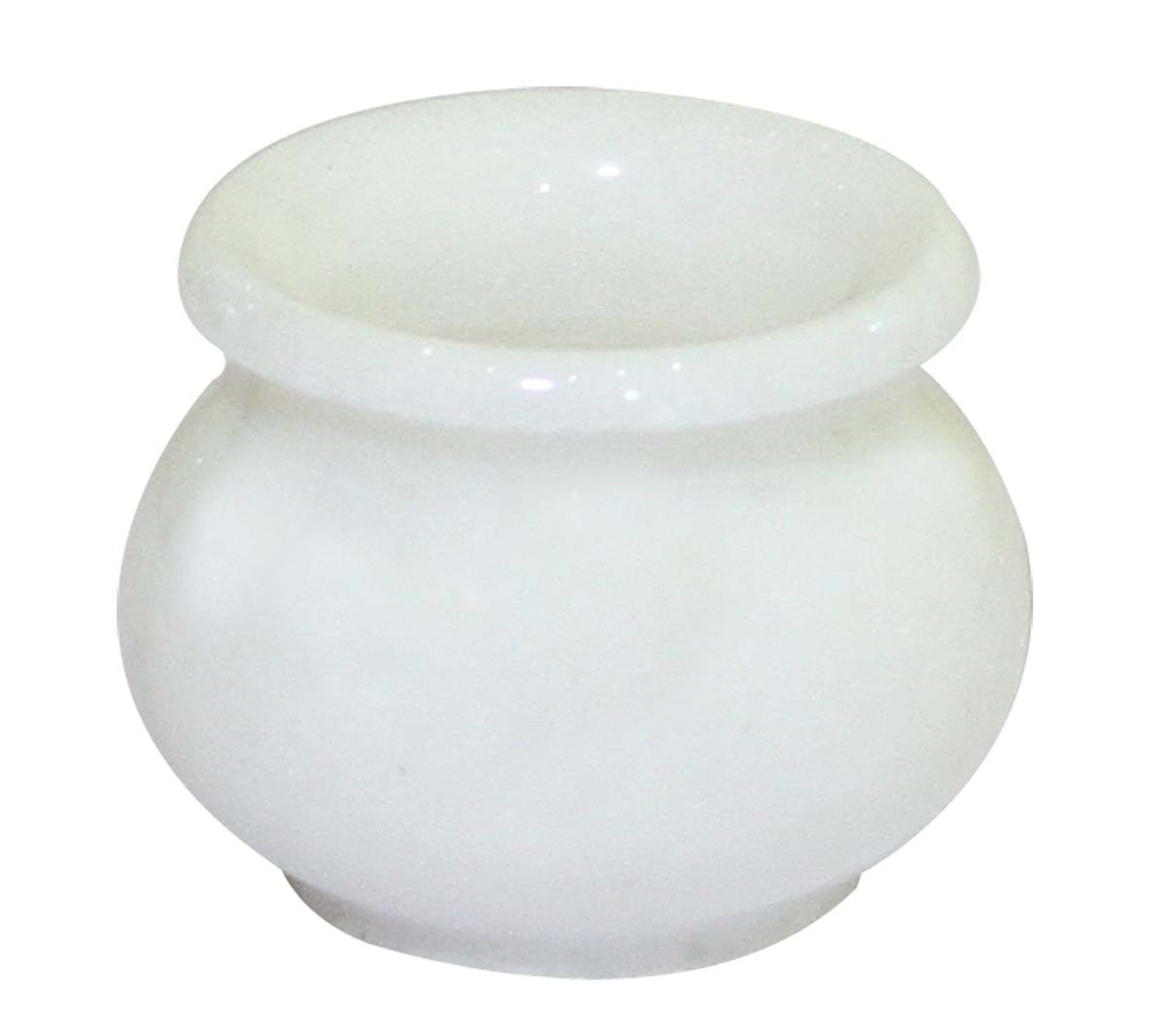 Bulk Wholesale Hand-Crafted Decorative Mini Pot / Kalash in White Marble – Interior Decorating Items – Home / Office Décor