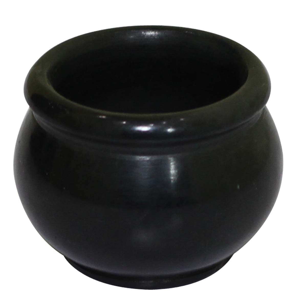 Bulk Wholesale Hand-Carved Black Color Decorative Mini Pot / Kalash in Black Palewa Stone – Interior Decorating Items – Home / Office Décor