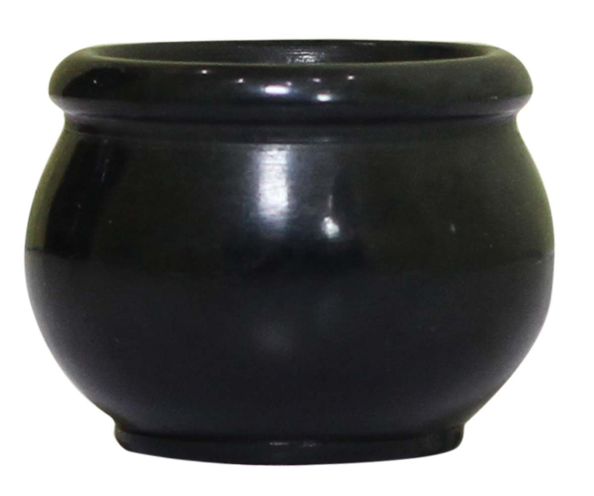 Bulk Wholesale Hand-Carved Black Color Decorative Mini Pot / Kalash in Black Palewa Stone – Interior Decorating Items – Home / Office Décor