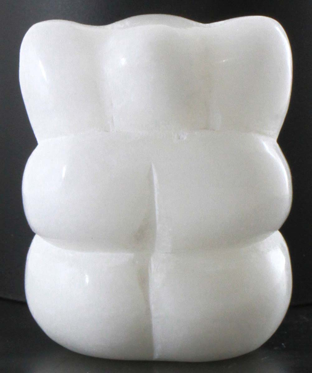 Wholesale Lord Ganesha Figurine - Buy in Bulk 2.5” Hand Carved White Marble Hindu God Figurine/Statue - Unique Good Luck Charms Marble Sculpture - Home & Office Decor