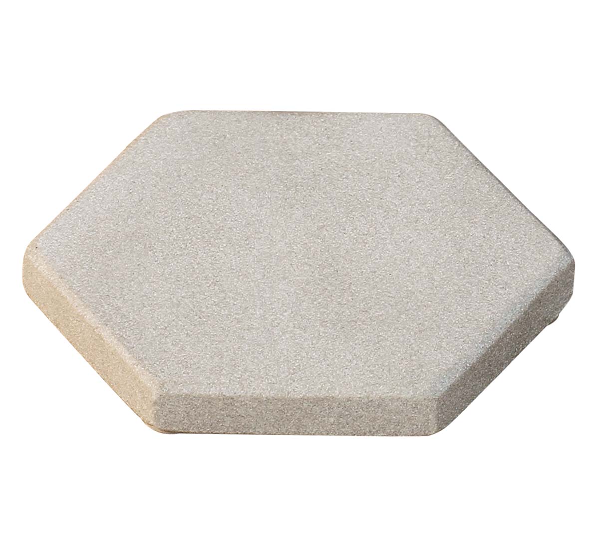 Buy in Bulk Wholesale Drink Coasters Hexagonal Sandstone - Set of 2 - Natural Moonlight-White Absorbent Stone Beverage Coasters