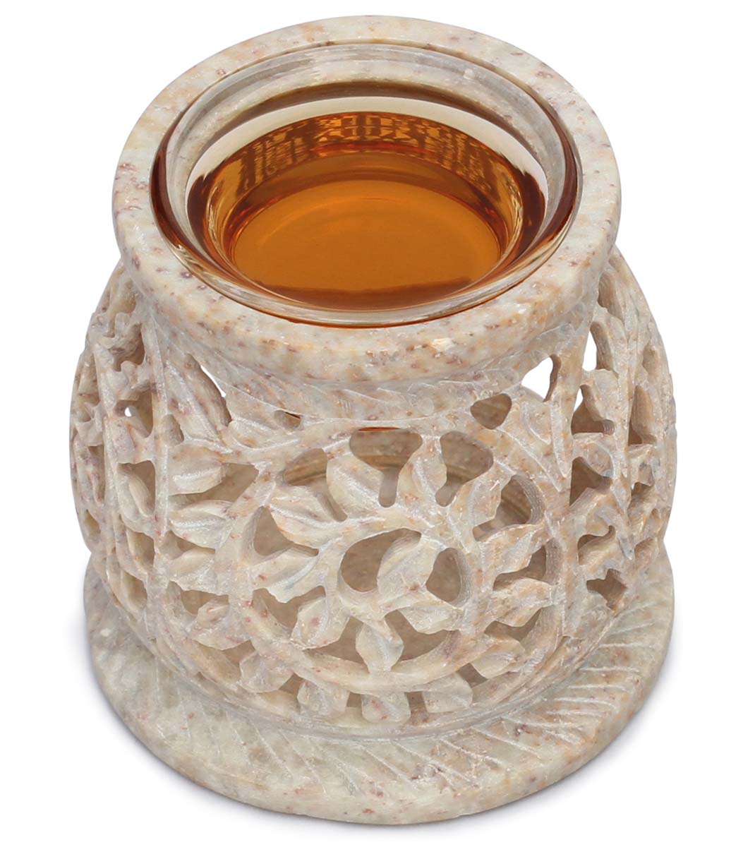 Wholesale Soapstone 3 Inches Essential Tealight Oil Diffuser - Bulk Buy White Soapstone Aromatherapy Fragrance Vaporizer/ Wax Melt/Tart Warmer - Fragrance & Home Decor Accessories