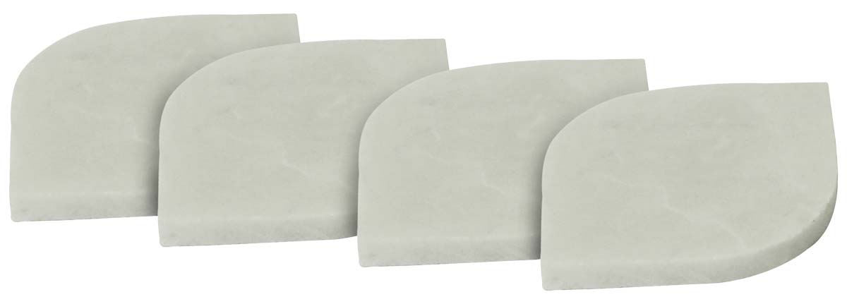 Buy in Bulk Wholesale Textured Marble Coasters - Set of 4 in Leaf Shape - Stylish Dining/Kitchen Accessories - Home Decor