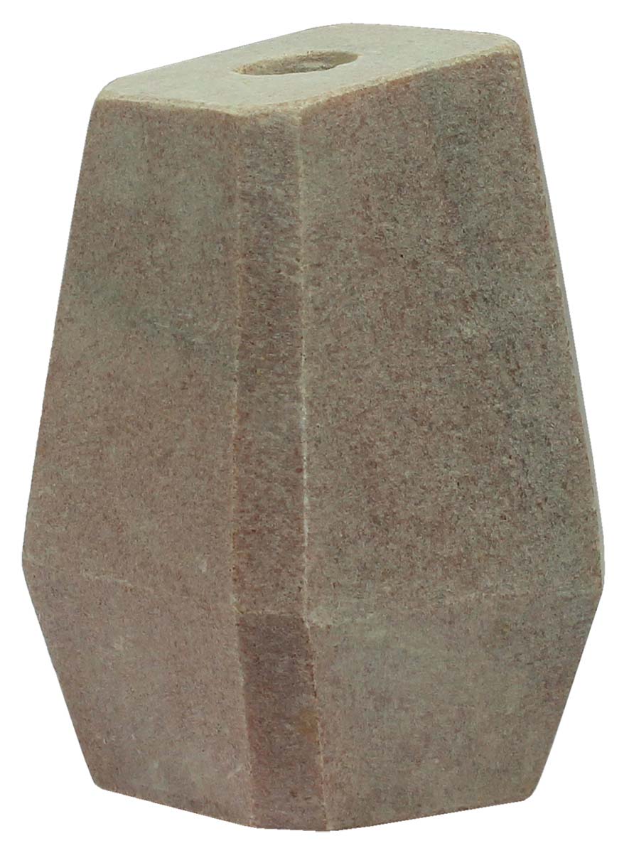 6” Stone Candle-Stand - Hand-Crafted - Gray Tone - Antique-Look Home Decor - Buy in Bulk Wholesale