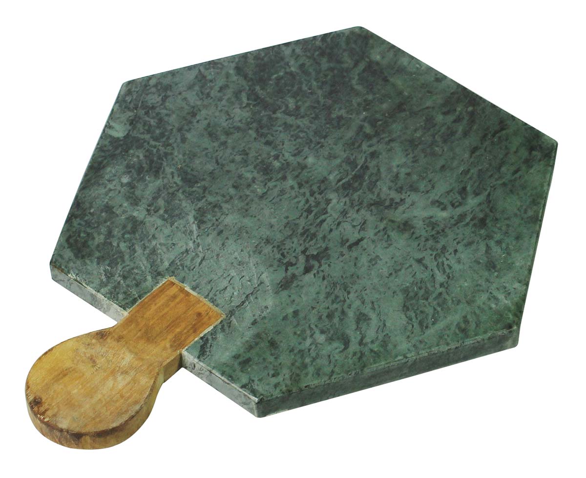 Buy in Bulk Wholesale Chopping Board with Wood Handle 13” Marble - Serving/Cutting Board - Stylish Kitchen/Home Accessories from India