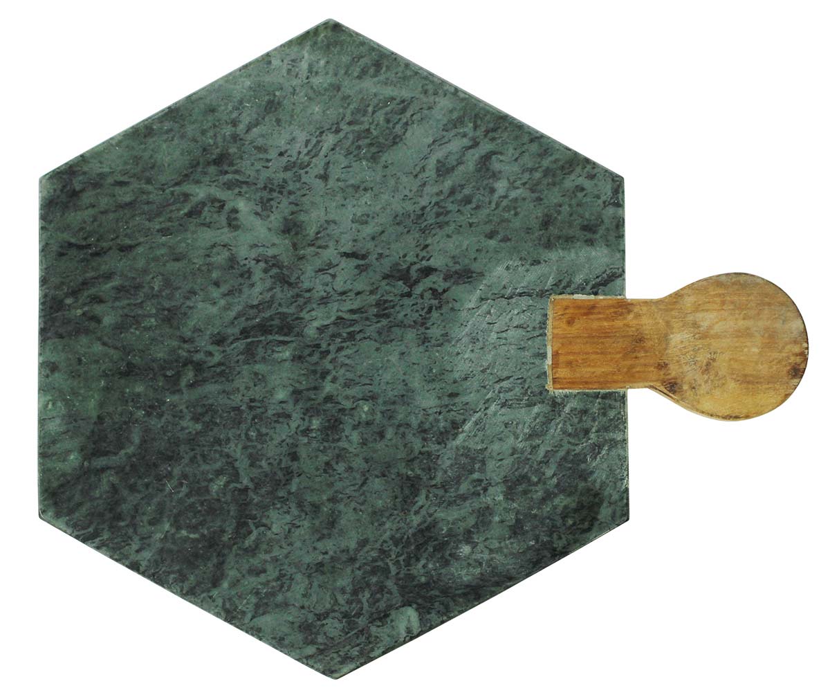 Buy in Bulk Wholesale Chopping Board with Wood Handle 13” Marble - Serving/Cutting Board - Stylish Kitchen/Home Accessories from India