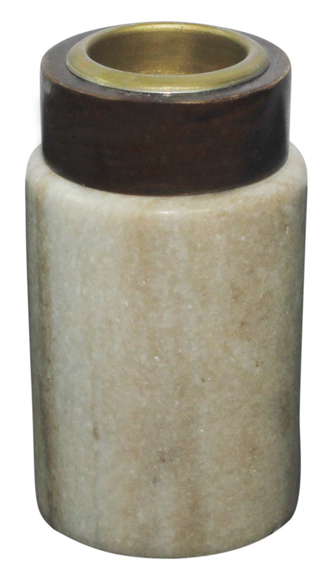 Tea-Light Candle Holders Bulk – White & Black Holder – Hand-Carved Marble