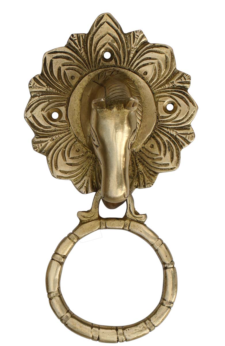 Buy in Bulk Wholesale Brass Door Knocker Horse Face 7.4 Inch Large Heavy Weight in an Antique Finish - Vintage Look Home Decor Accessories