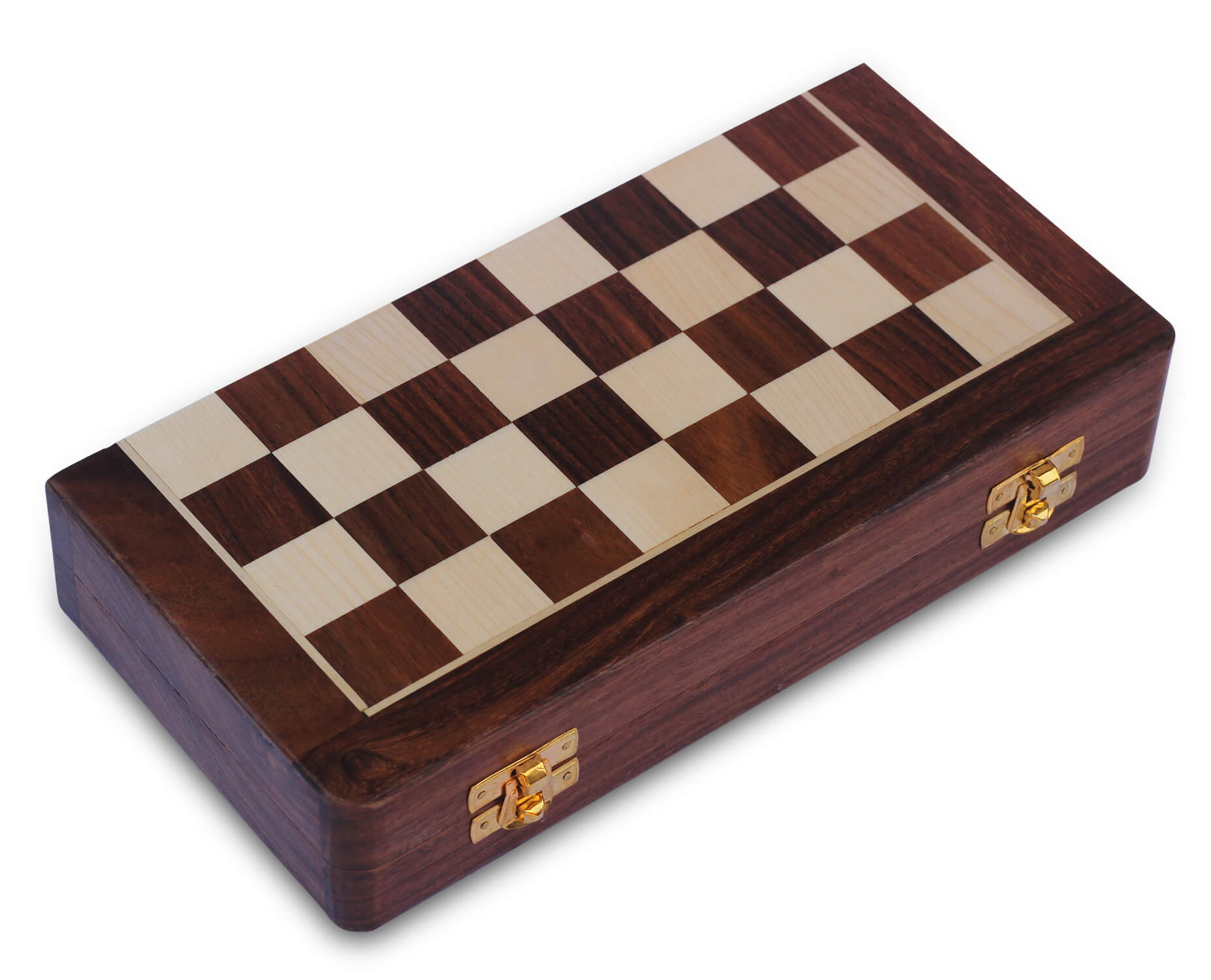 ArtistryBazaar 10 Inches" Large  Wooden Inlaid Magnetic Chess Set Board For Travel with extra queen