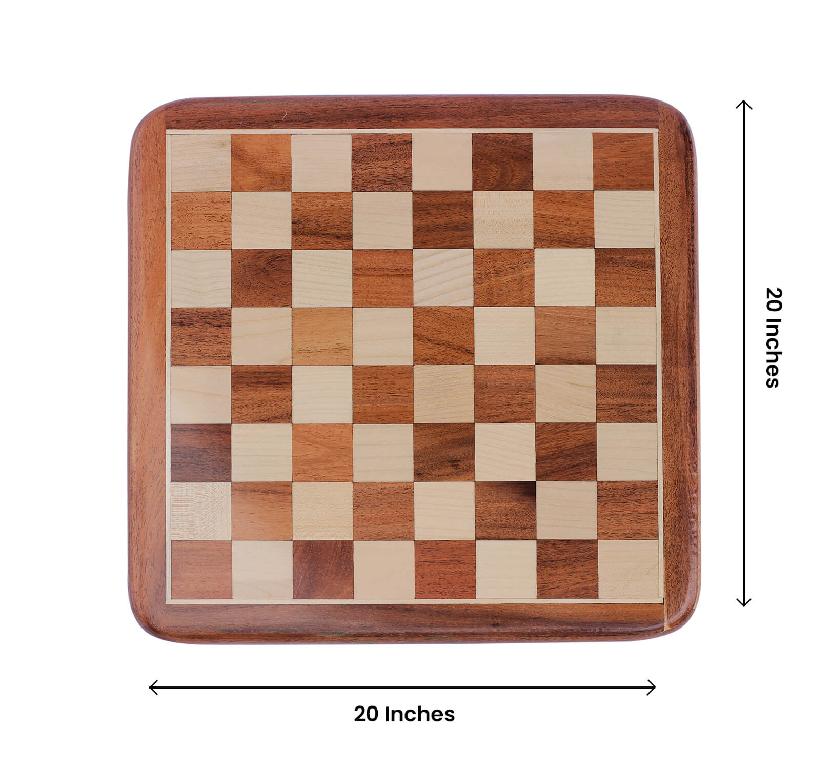 ArtistryBazaar 20 Inches Large Solid  Wood Chess Board