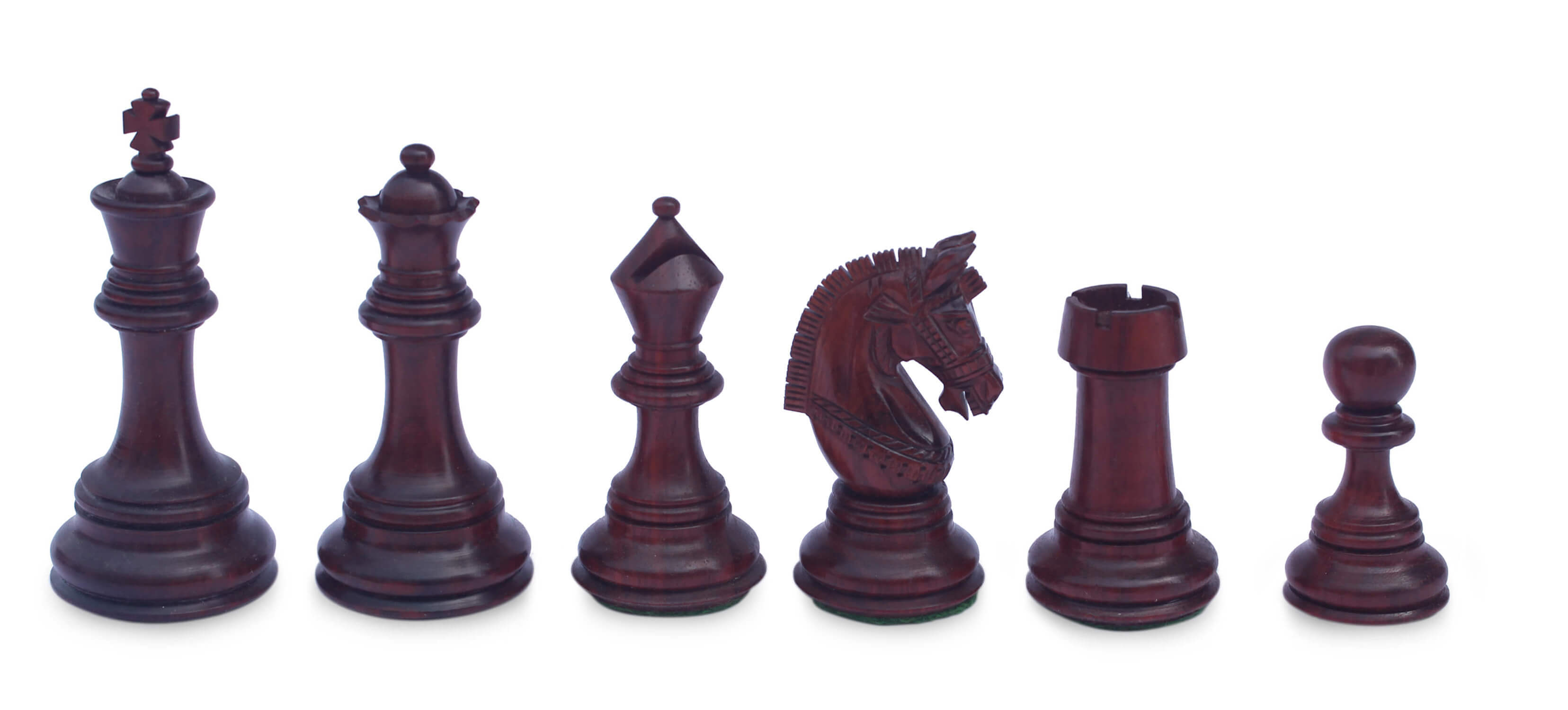 ArtistryBazaar Handcrafted Wooden Chess Pieces 32 Chessmen with  Extra Queens, 4 Inches King Size with Proportional Chess Pieces Made with Finest Indian Ebony Wood and Box Wood AB