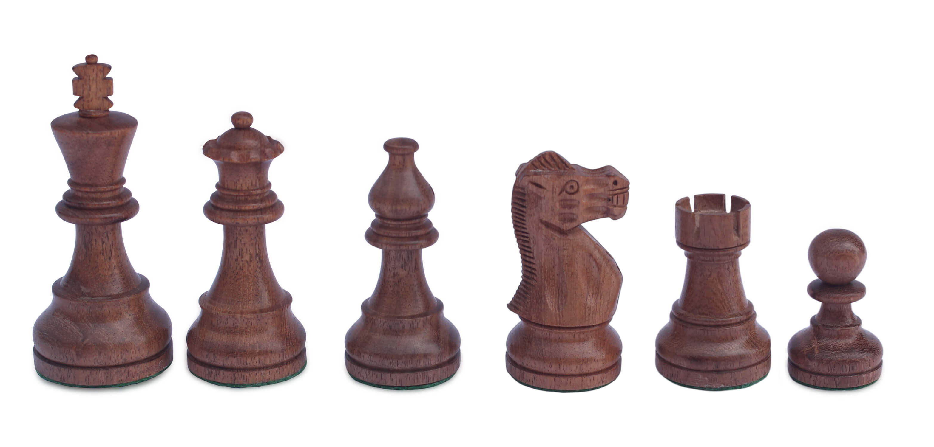 ArtistryBazaar Artistic Champion Series Chess pieces Box wood & Ebonized 4" King luxury wood hand carved chess pieces with extra Queens