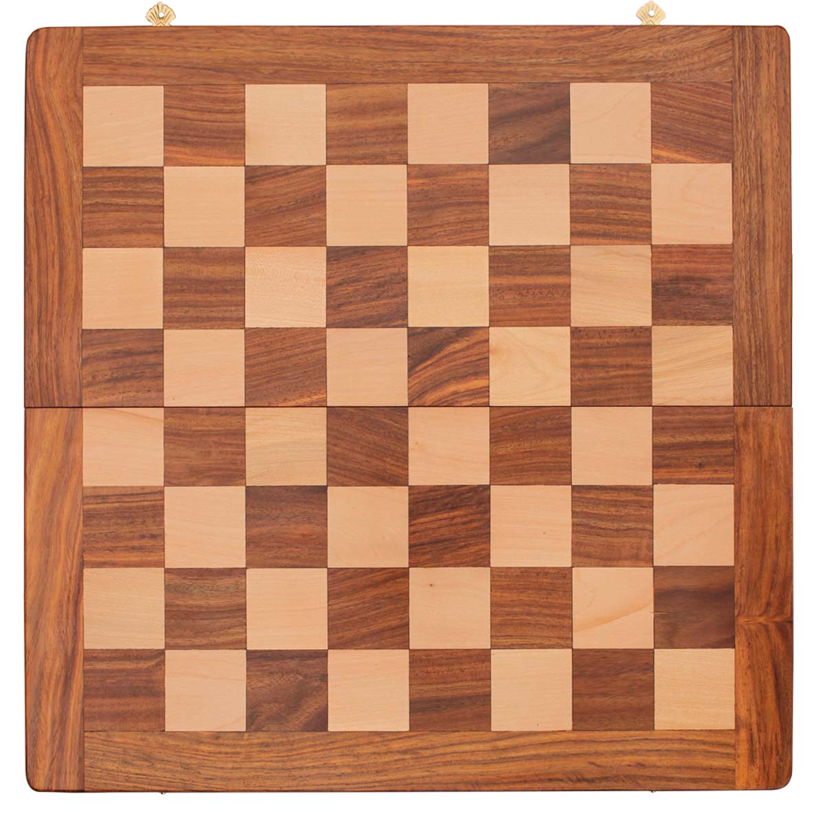 Bulk Wholesale 18” Square Wooden Folding Chess Set – Handmade Travel-Sized Chess Game – Natural Wood