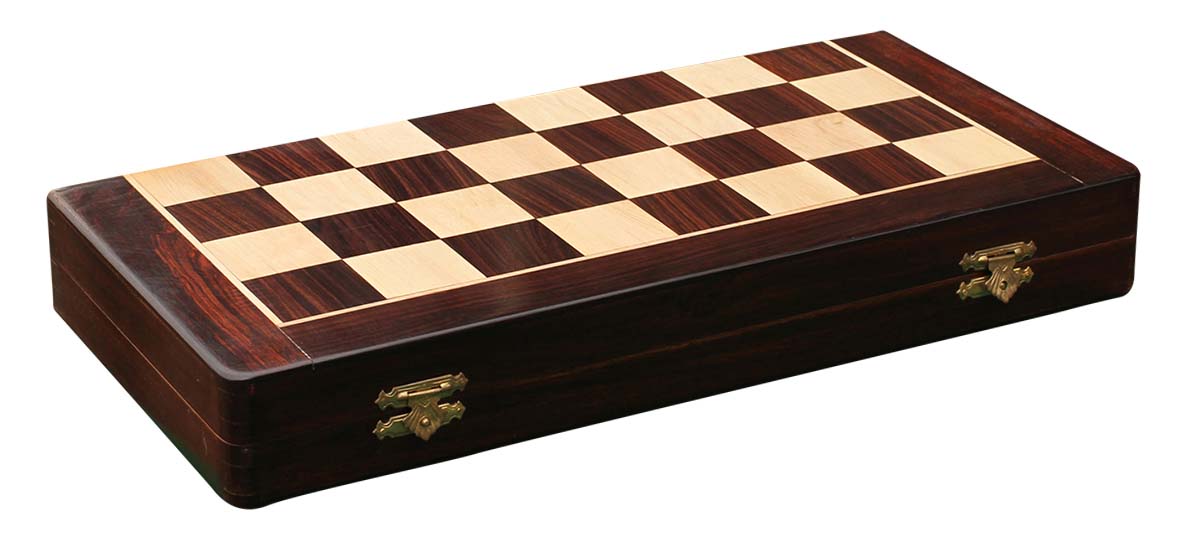 Bulk Wholesale 18x18” Square Wooden Folding Chess Board – Handmade Travel-Sized Chess Game – Natural Wood