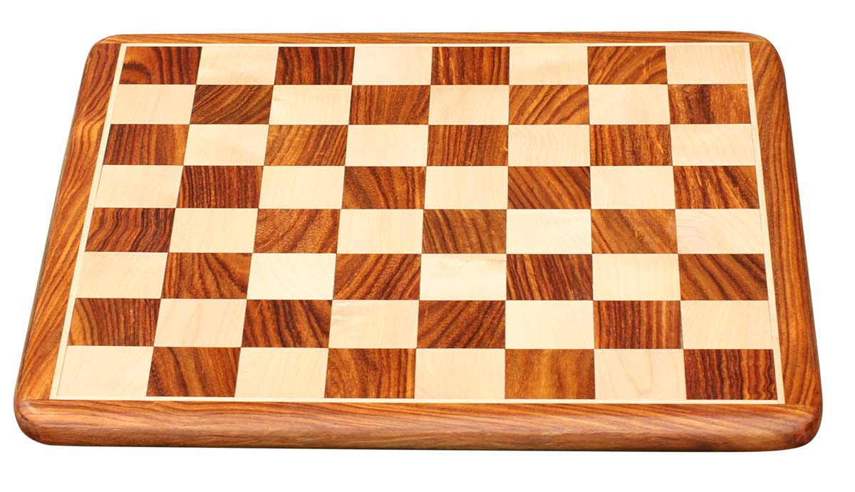 Wholesale Solid 18x18” Wooden Chess Board - Bulk Buy Handmade Wood Beige & Brown Chess Board from India