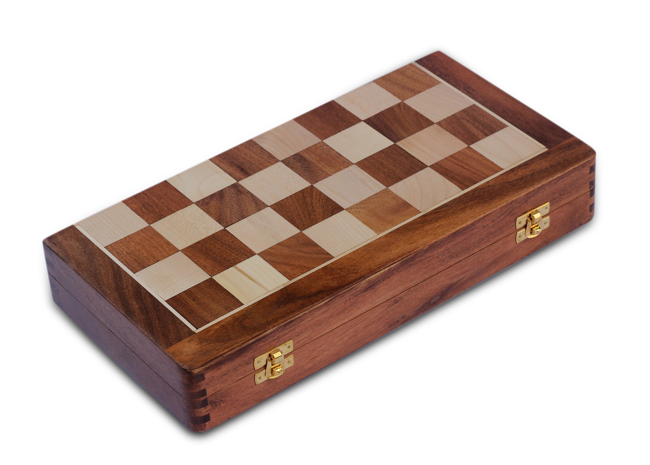 Wholesale 10x10 Inch Chess Set - Bulk Buy Handmade Wooden Wood Folding Magnetic Chessmen & Board with Storage - Gifts For All