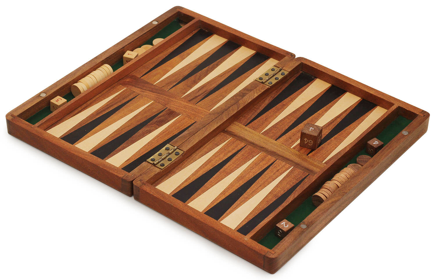 ArtistryBazaar Backgammon Game Set - Wood Board - Large, Brown for men and women
