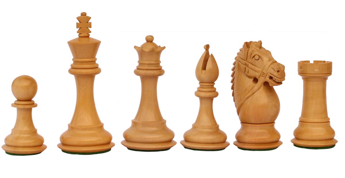 Bulk Wholesale Handmade Wooden Tournament Chessmen Set - 32 Chess Pieces – Solid Natural Wood – Board Games