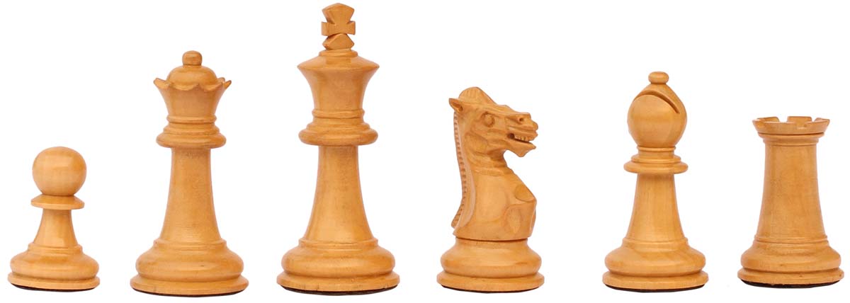 Bulk Wholesale Handmade Wooden Tournament Chessmen – 32 Chess Pieces – Solid Natural Wood – Board Games