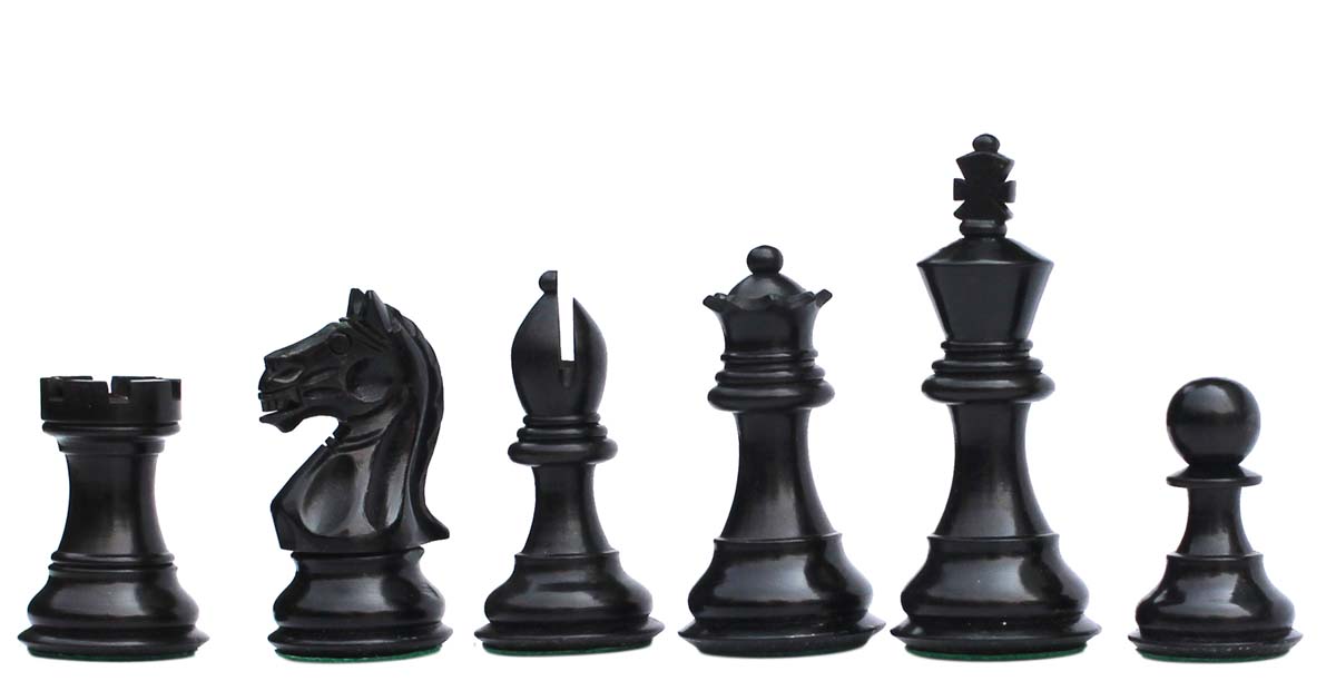 Bulk Wholesale 3” Handmade Wooden Staunton Design Chessmen / Chess Pieces with Fierce Knights in Beige & Black Color – Decorative Chess Figurines Inside an Elegant Chess Box – Chess Accessories 