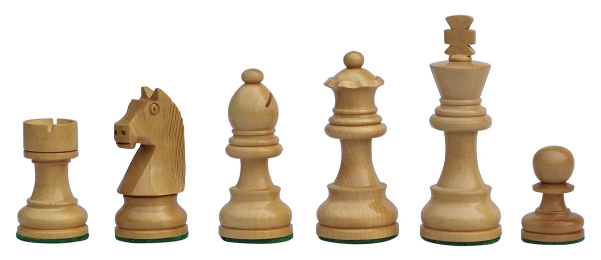 Bulk Wholesale 3” Hand-Carved Wooden Tournament Chess Pieces / Figurines in Light Brown & Dark Brown Color – Staunton Design Chessmen Packed Inside an Elegant Chess Box – Unique Gifts from India 