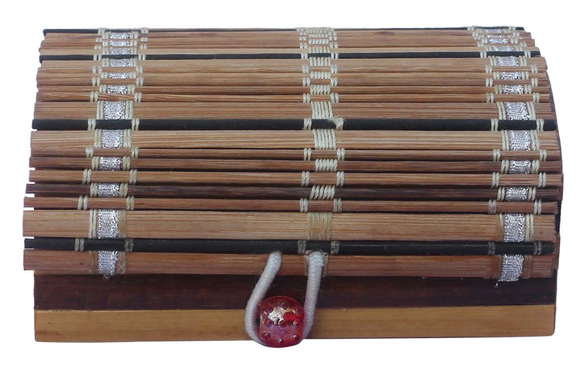 Wholesale 5x5.5” Jewelry Box in Bulk - Source Handmade Eco-Friendly Jewelry Box/Trinket Box in Bamboo from India