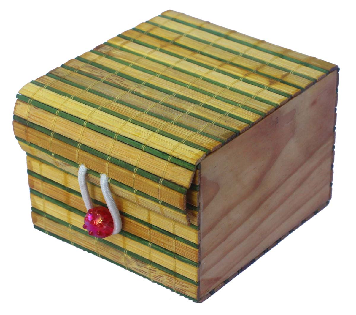 Source 4x3.7” Jewelry Box in Bulk - Wholesale Handmade Eco-Friendly Jewelry Box/Trinket Box in Bamboo from India
